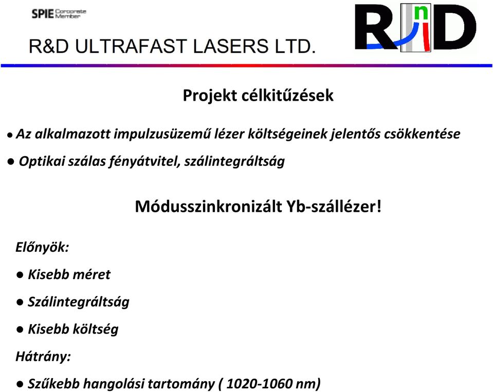 Módusszinkronizált Yb-szállézer!