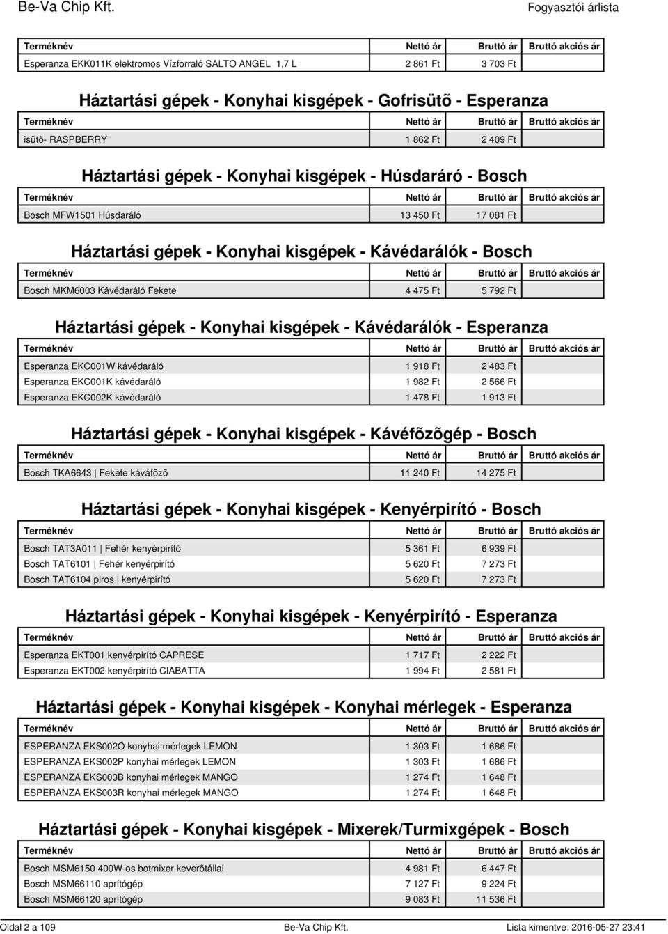 Konyhai kisgépek - Kávédarálók - Esperanza Esperanza EKC001W kávédaráló 1 918 Ft 2 483 Ft Esperanza EKC001K kávédaráló 1 982 Ft 2 566 Ft Esperanza EKC002K kávédaráló 1 478 Ft 1 913 Ft Háztartási