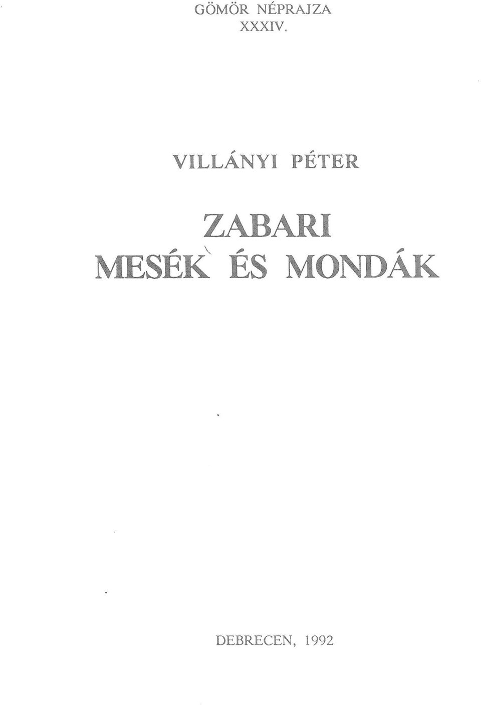 VILLANYI PETER