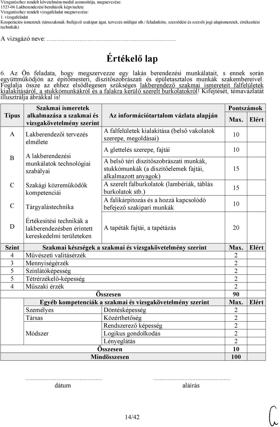 Foglalja össze az ehhez elsődlegesen szükséges lakberendező szakmai ismereteit falfelületek kialakításáról, a stukkómunkákról és a falakra kerülő szerelt burkolatokról!