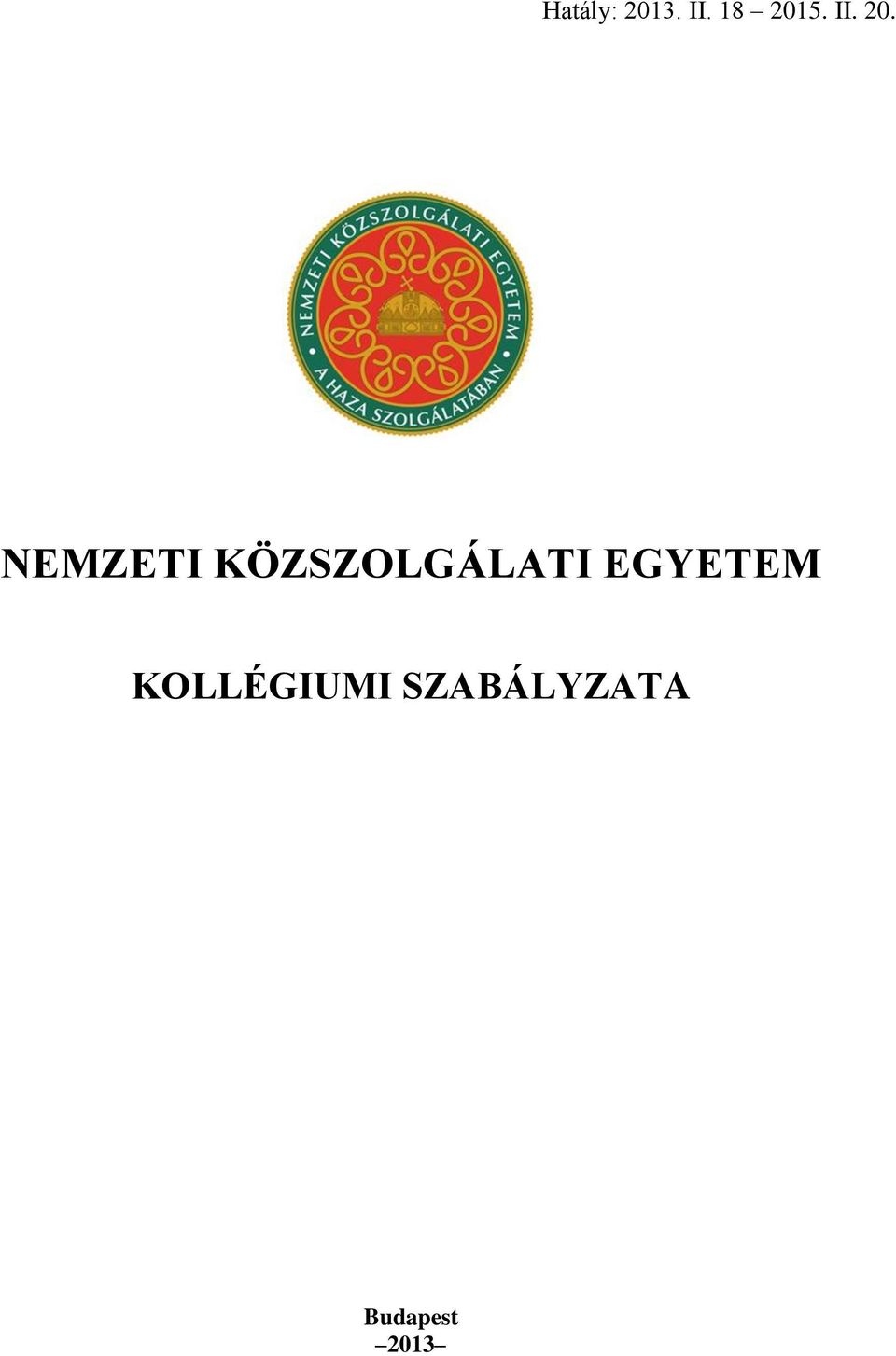 NEMZETI KÖZSZOLGÁLATI