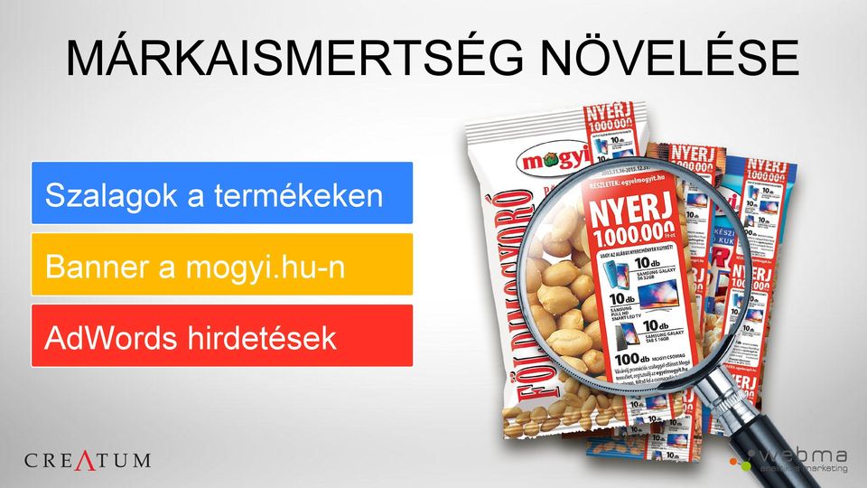 termékeken Banner a