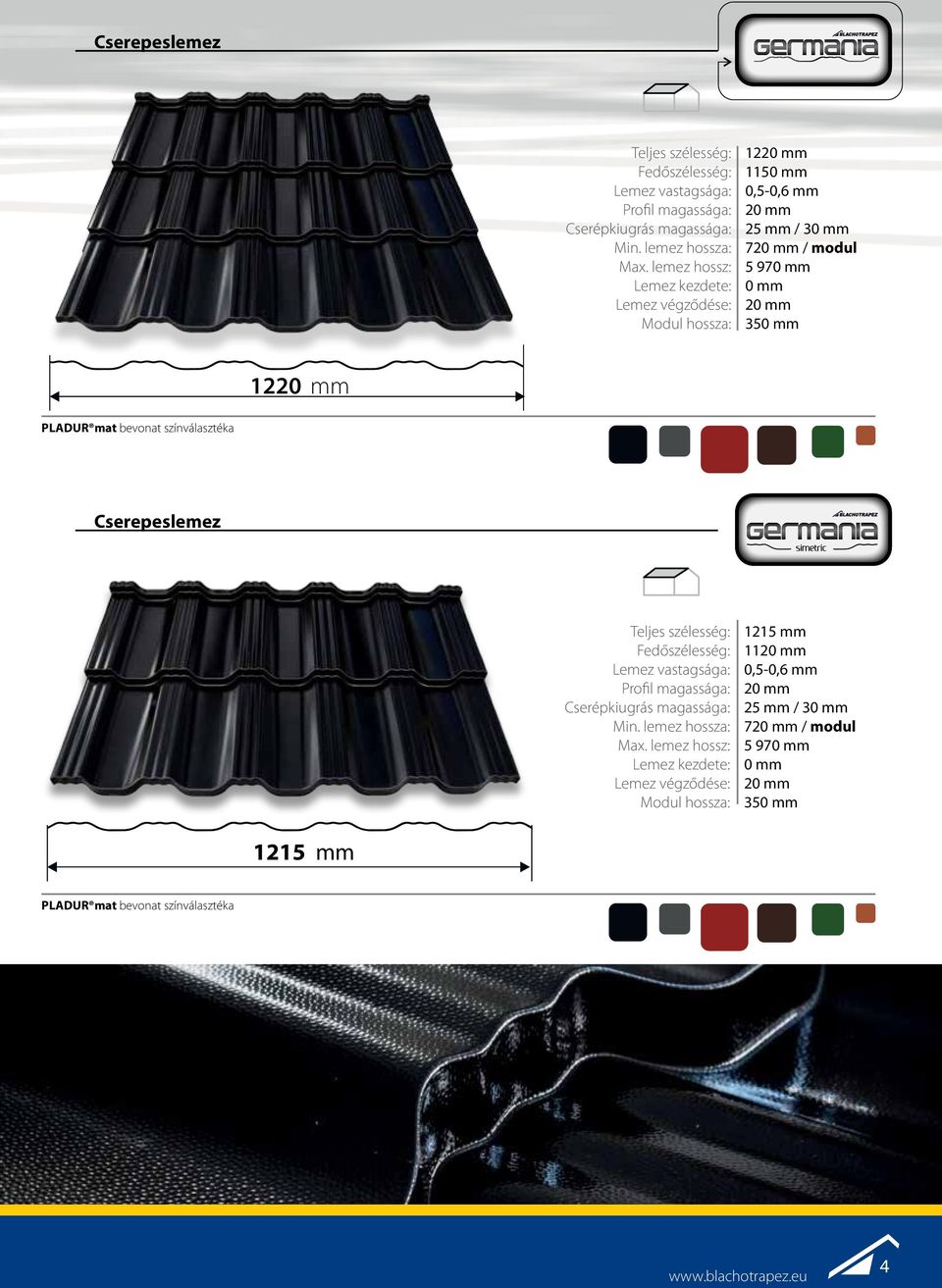 970 mm 0 mm 20 mm 350 mm 1220 mm  lemez hossz: Lemez kezdete: Lemez végződése: 1215 mm 1120 mm 0,5-0,6 mm 20