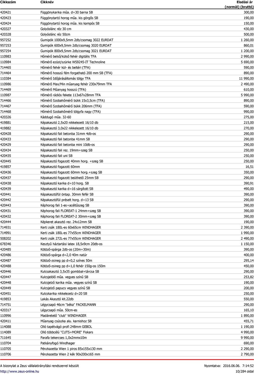 420411 114088 114089 711645 110704 110705 110706 Függönykarika műa. d=30 barna SB Függönytartó horog műa. kis görgős SB Függönytartó horog műa.