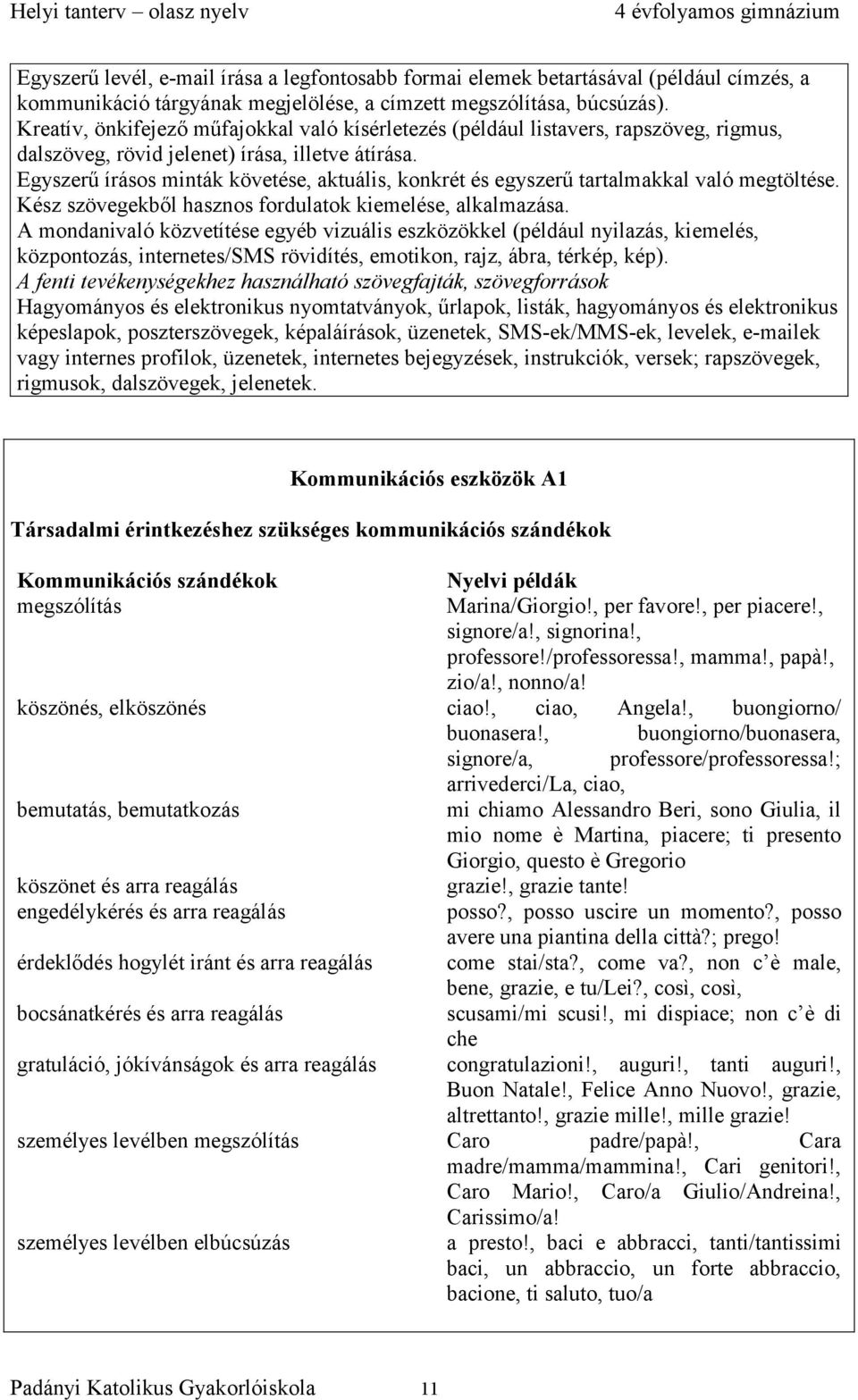 Egyszerű írásos minták követése, aktuális, konkrét és egyszerű tartalmakkal való megtöltése. Kész szövegekből hasznos fordulatok kiemelése, alkalmazása.