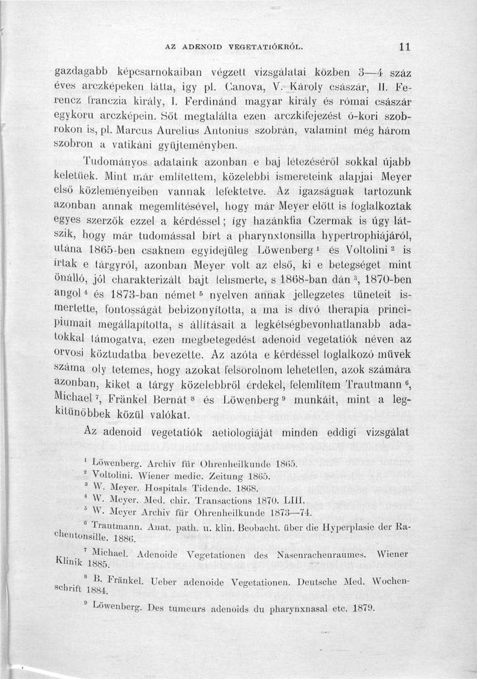 Marcus Aurelius Antonius szobrán, valamint még három szobron a vatikáni gyűjteményben. Tudományos adataink azonban e baj létezéséről sokkal újabb keletűek.