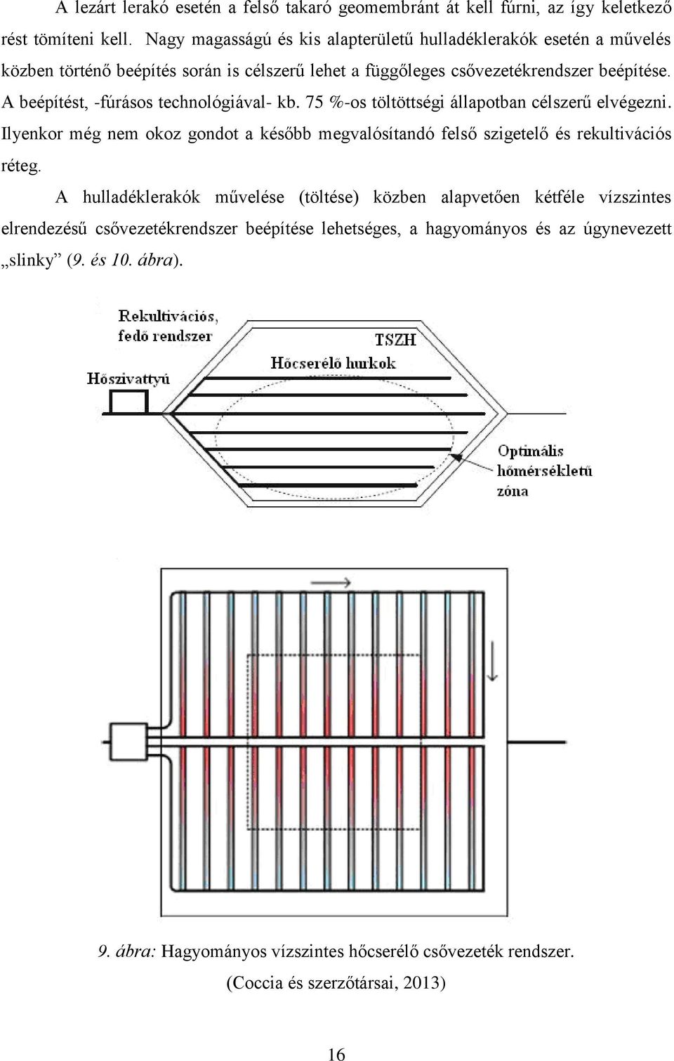 A beépítést, -fúrásos technológiával- kb. 75 %-os töltöttségi állapotban célszerű elvégezni.