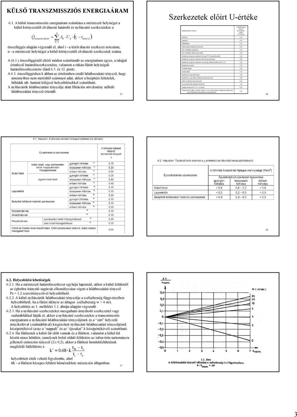 .) összfüggéstő térő módon számítandó az nrgiaáram gys, a taajja érintző atároószrztr, vaamint a ritán fűtött yiség atároószrztir (ásd 6.3. és. pont). A 6.