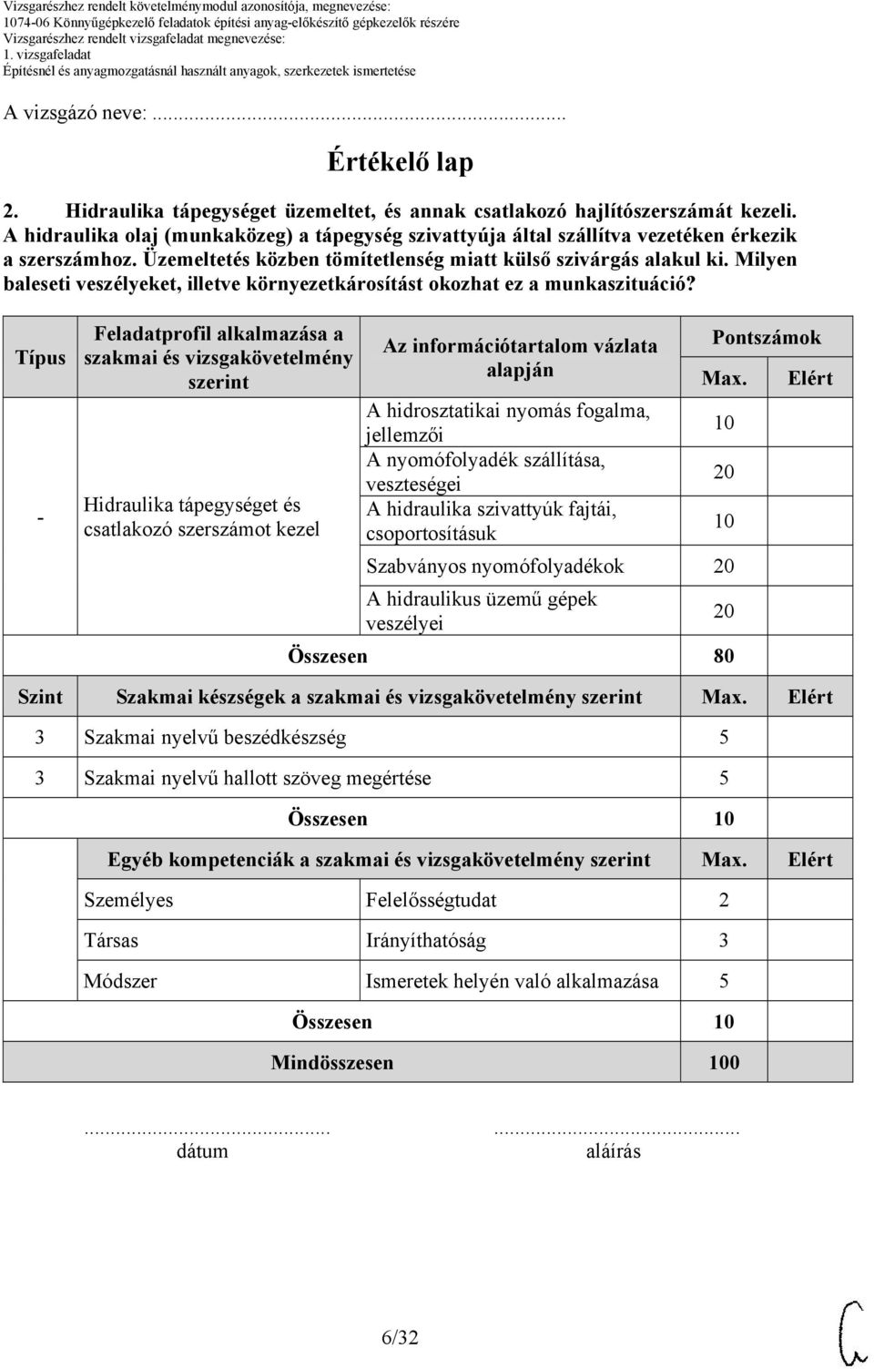 Milyen baleseti veszélyeket, illetve környezetkárosítást okozhat ez a munkaszituáció?