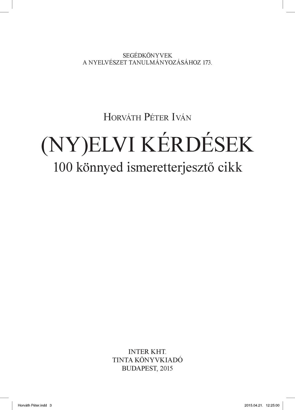 ismeretterjesztő cikk inter kht.