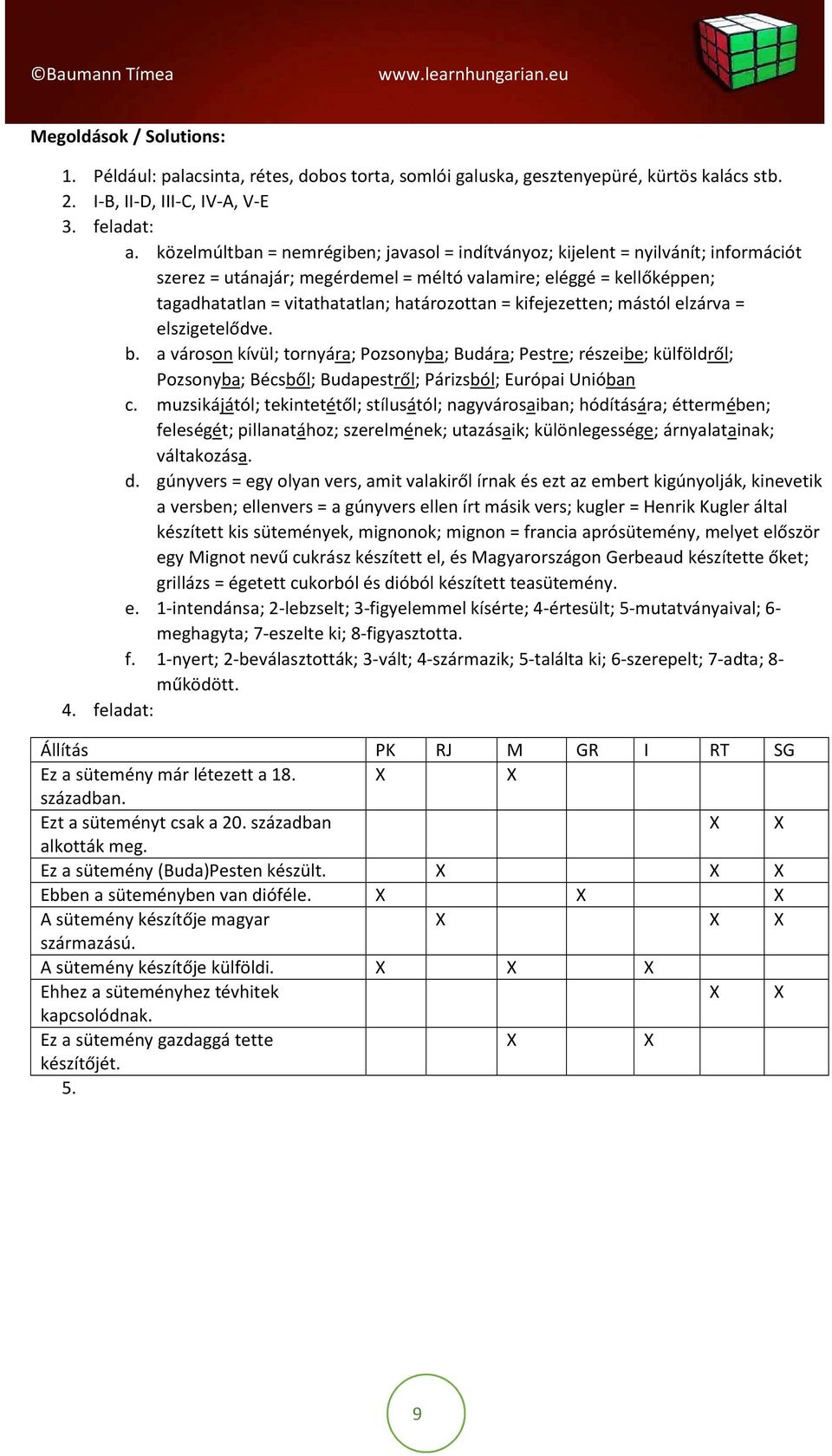 kifejezetten; mástól elzárva = elszigetelődve. b. a városon kívül; tornyára; Pozsonyba; Budára; Pestre; részeibe; külföldről; Pozsonyba; Bécsből; Budapestről; Párizsból; Európai Unióban c.