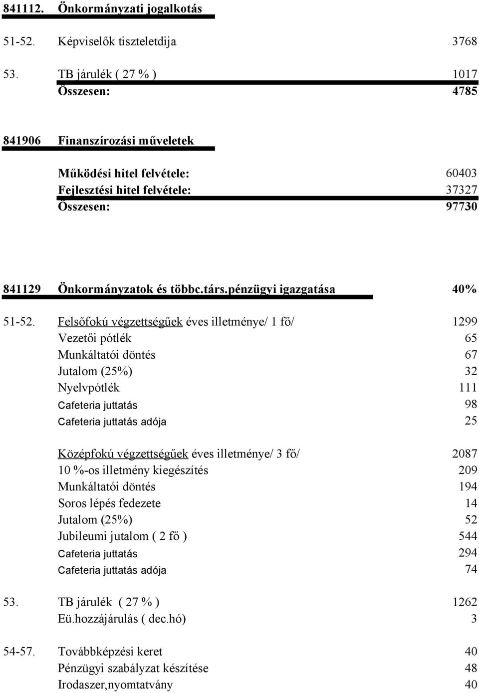 pénzügyi igazgatása 40% 51-52.