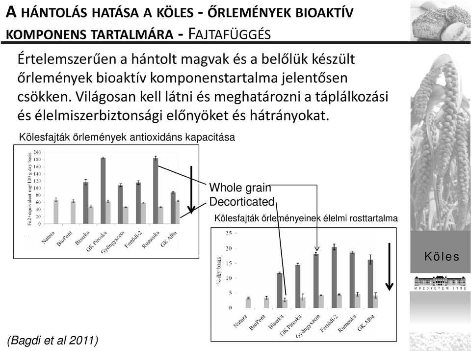 Világosan kell látni és meghatározni a táplálkozási és élelmiszerbiztonsági előnyöket és hátrányokat.