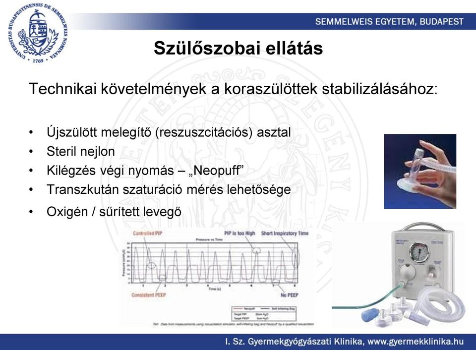 (reszuszcitációs) asztal Steril nejlon Kilégzés végi