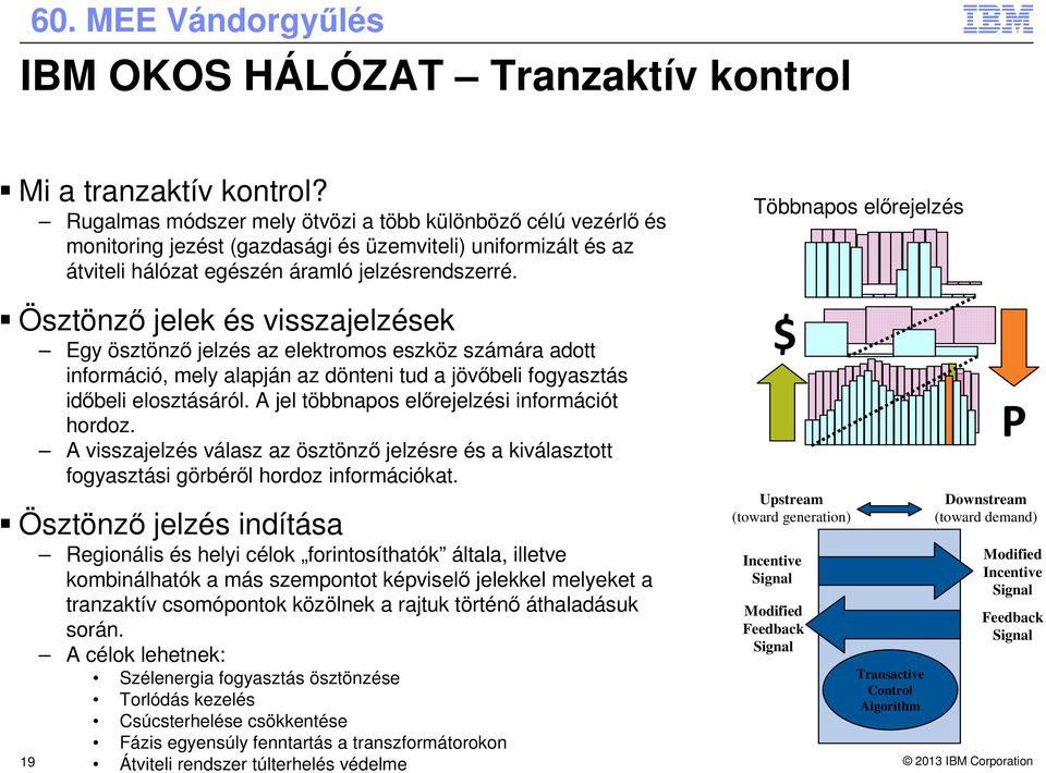 Ösztönző jelek és visszajelzések Egy ösztönző jelzés az elektromos eszköz számára adott információ, mely alapján az dönteni tud a jövőbeli fogyasztás időbeli elosztásáról.