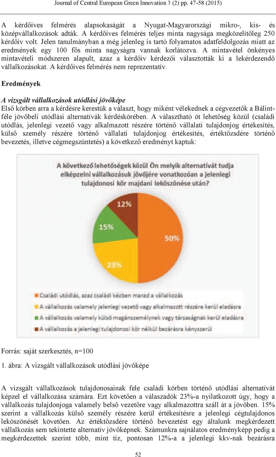 A mintavétel önkényes mintavételi módszeren alapult, azaz a kérdőív kérdezői választották ki a lekérdezendő vállalkozásokat. A kérdőíves felmérés nem reprezentatív.