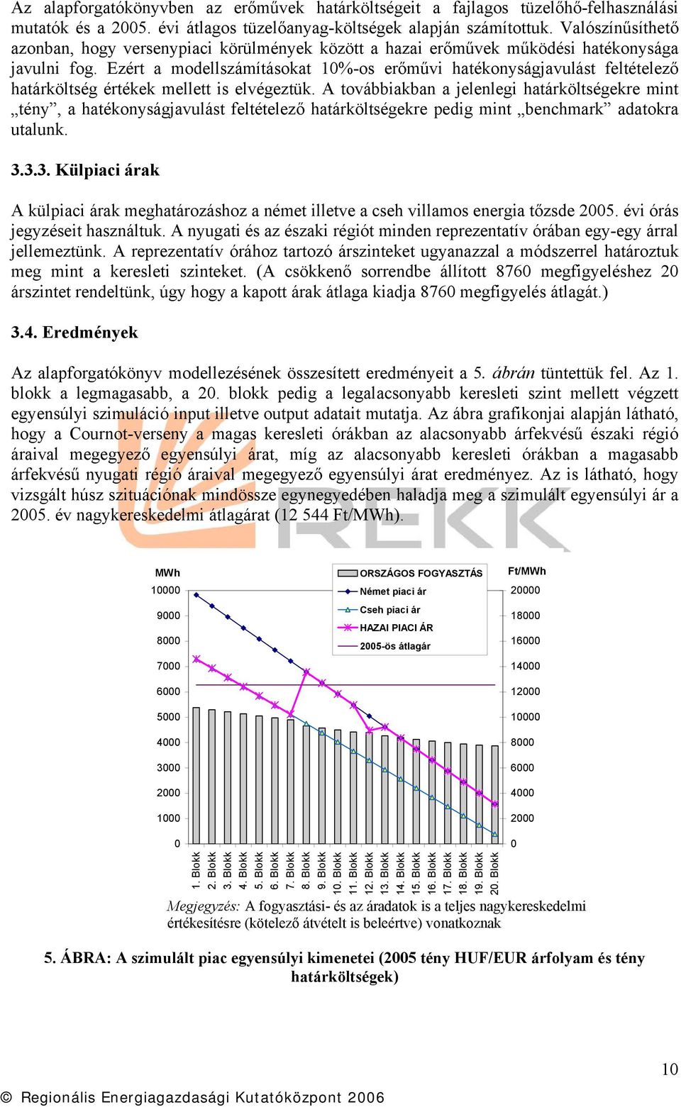 Ezért a modellszámításokat 10%-os erőművi hatékonyságjavulást feltételező határköltség értékek mellett is elvégeztük.