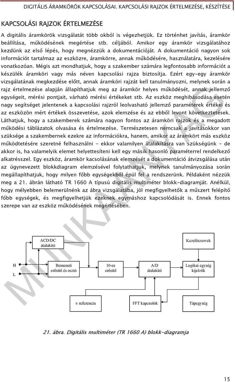 A dokumentáció nagyon sok információt tartalmaz az eszközre, áramkörre, annak működésére, használatára, kezelésére vonatkozóan.