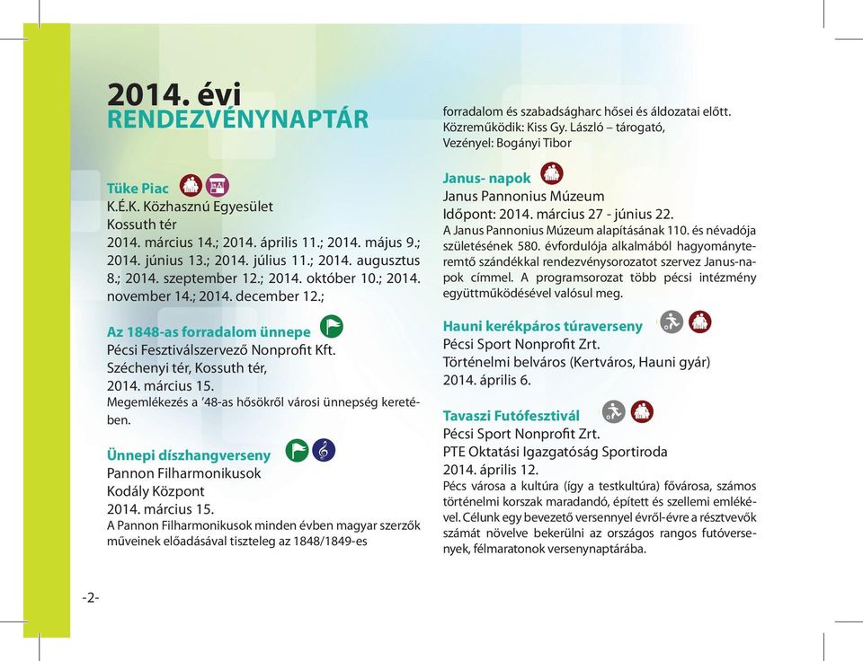 Megemlékezés a 48-as hősökről városi ünnepség keretében. Ünnepi díszhangverseny Pannon Filharmonikusok Kodály Központ 2014. március 15.