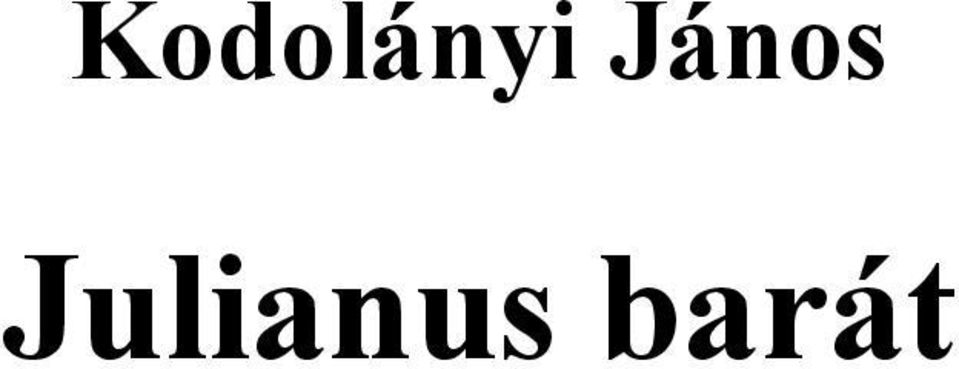 Julianus