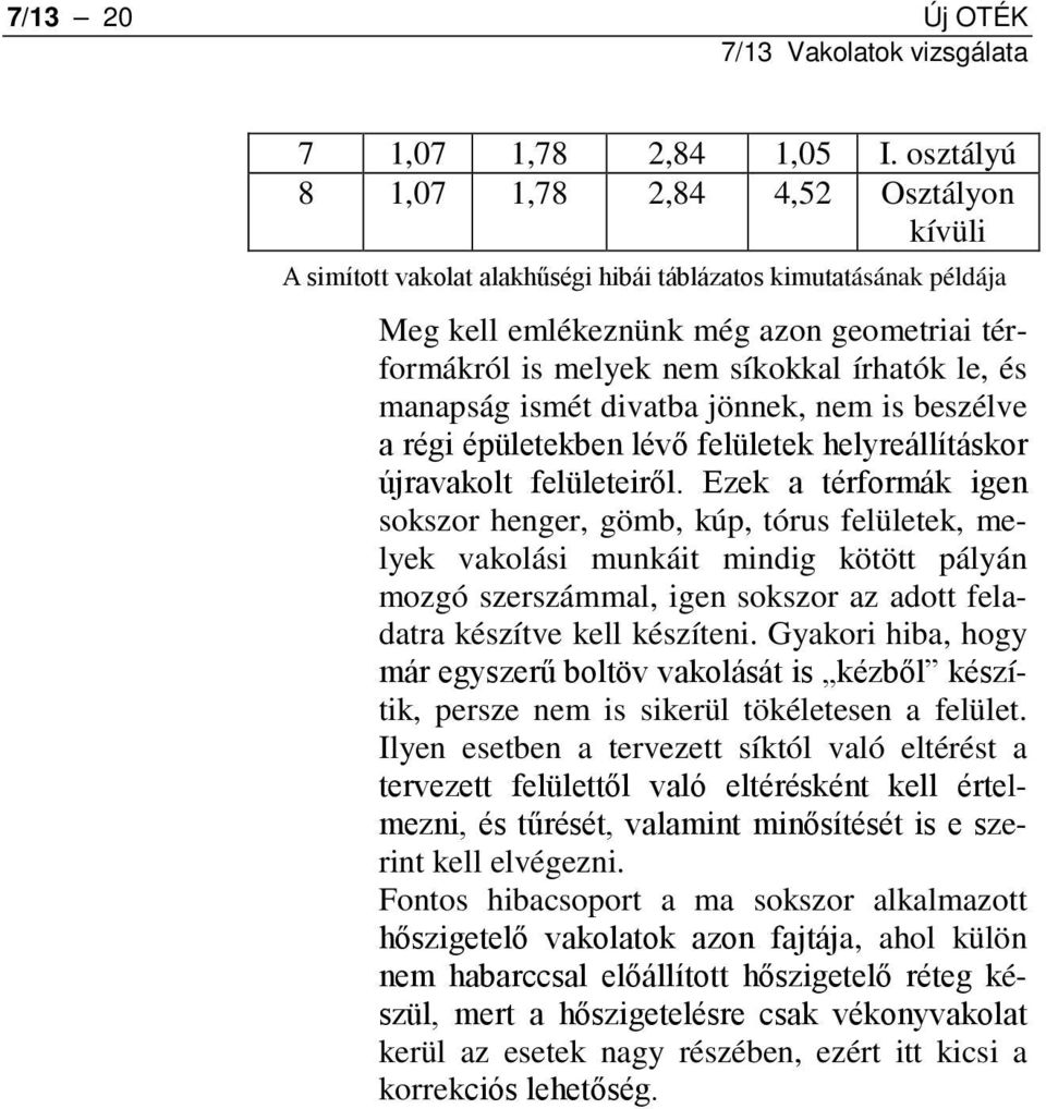 írhatók le, és manapság ismét divatba jönnek, nem is beszélve a régi épületekben lévő felületek helyreállításkor újravakolt felületeiről.