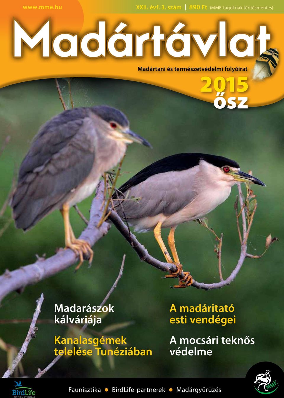 természetvédelmi folyóirat 2015 ősz Madarászok kálváriája