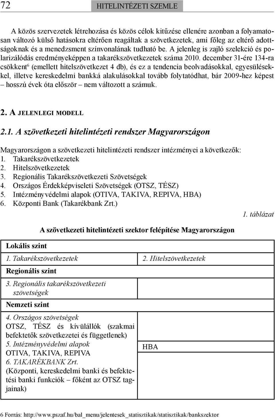 december 31-ére 134-ra csökkent 6 (emellett hitelszövetkezet 4 db), és ez a tendencia beolvadásokkal, egyesülésekkel, illetve kereskedelmi bankká alakulásokkal tovább folytatódhat, bár 2009-hez