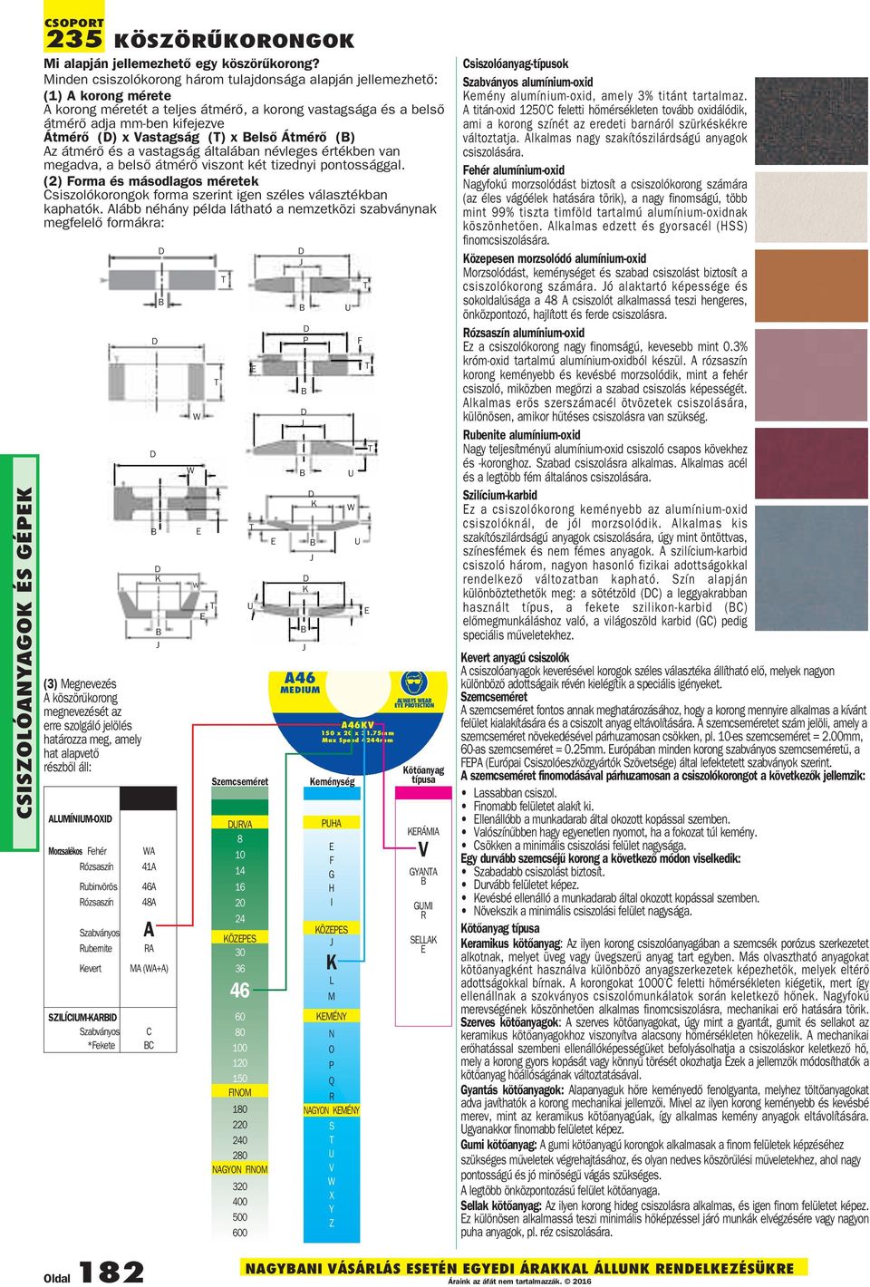 Belső Átmérő (B) Az átmérő és a vastagság általában névleges értékben van megadva, a belső átmérő viszont két tizednyi pontossággal.