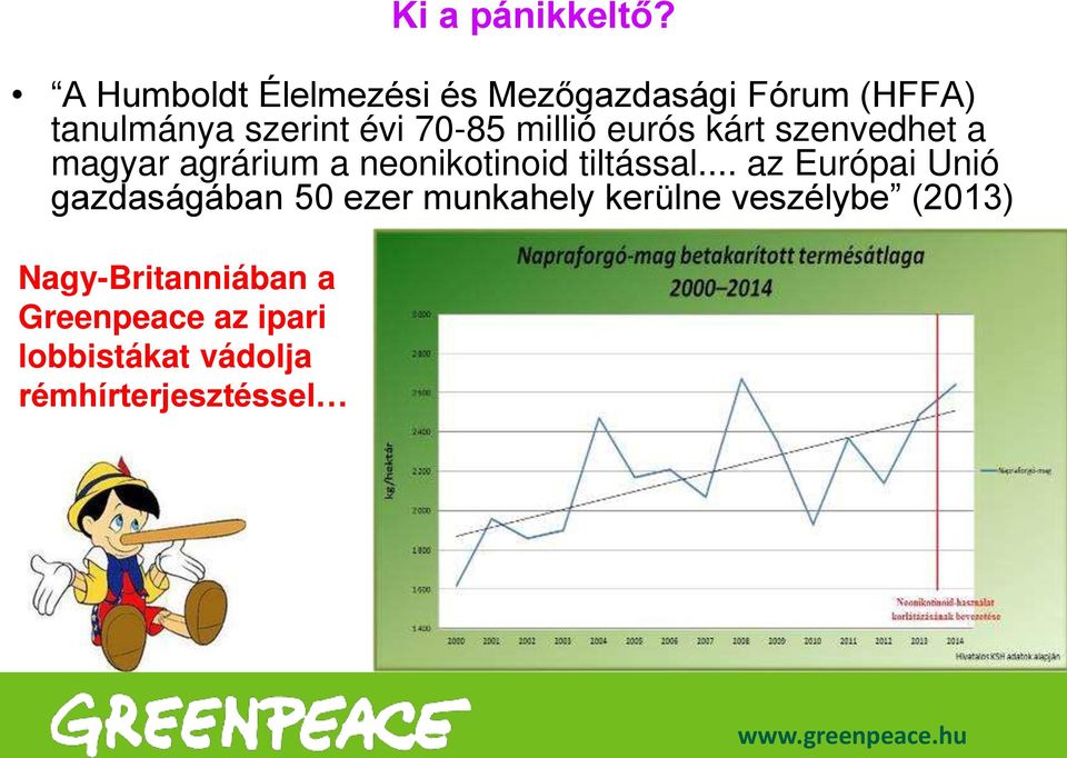 millió eurós kárt szenvedhet a magyar agrárium a neonikotinoid tiltással.