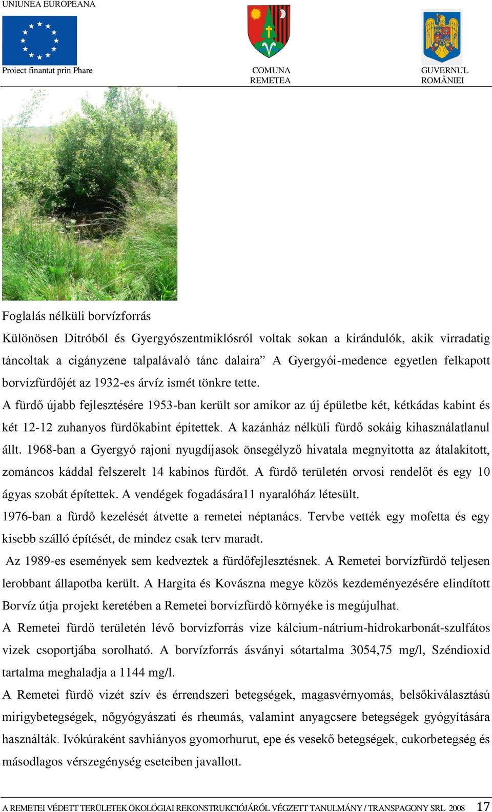 A kazánház nélküli fürdő sokáig kihasználatlanul állt. 1968-ban a Gyergyó rajoni nyugdíjasok önsegélyző hivatala megnyitotta az átalakított, zománcos káddal felszerelt 14 kabinos fürdőt.