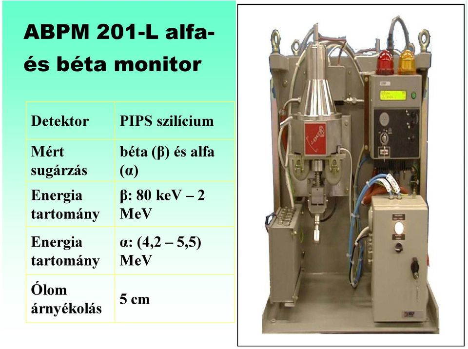 Ólom árnyékolás PIPS szilícium béta (β) és