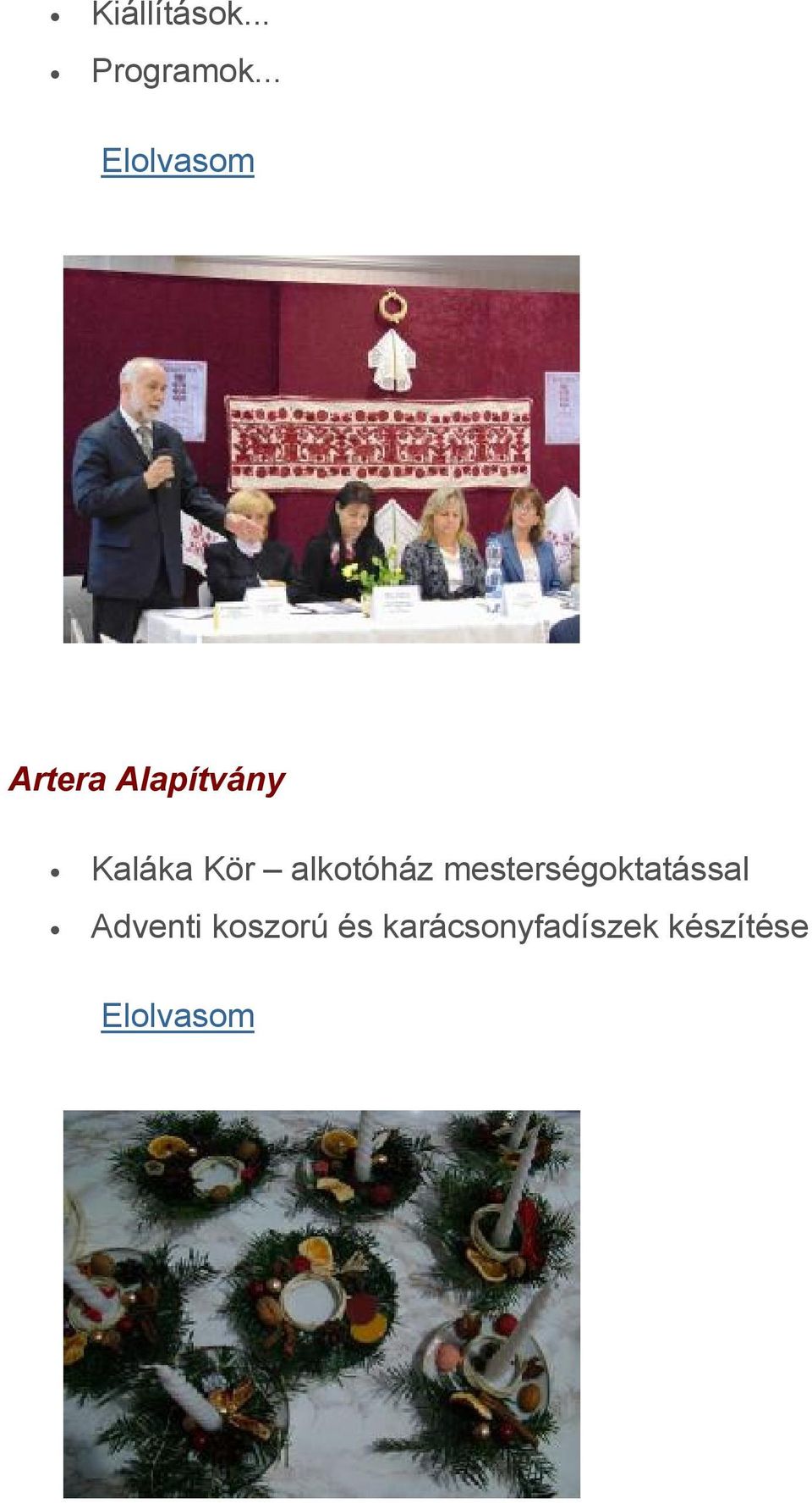 alkotóház mesterségoktatással