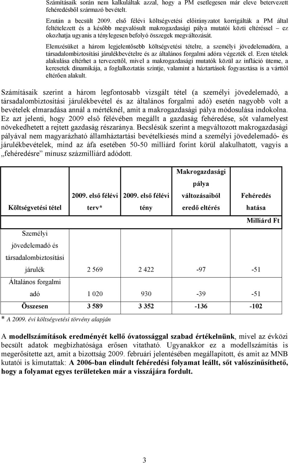 megváltozását. Elemzésüket a három legjelentősebb költségvetési tételre, a személyi jövedelemadóra, a társadalombiztosítási járulékbevételre és az általános forgalmi adóra végezték el.