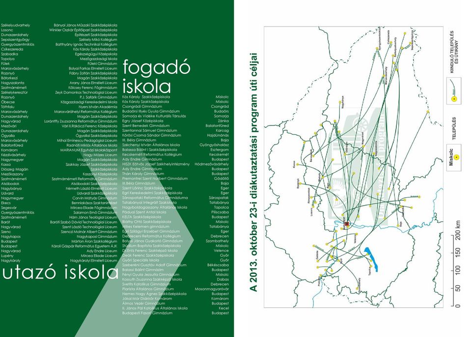 Bolyai Farkas Elméleti Líceum Rozsnyó Fábry Zoltán Szakközépiskola Bátorkeszi Magán Szakközépiskola Nagyszalonta Arany János Elméleti Líceum Szatmárnémeti Kölcsey Ferenc Főgimnázium Székelykeresztúr