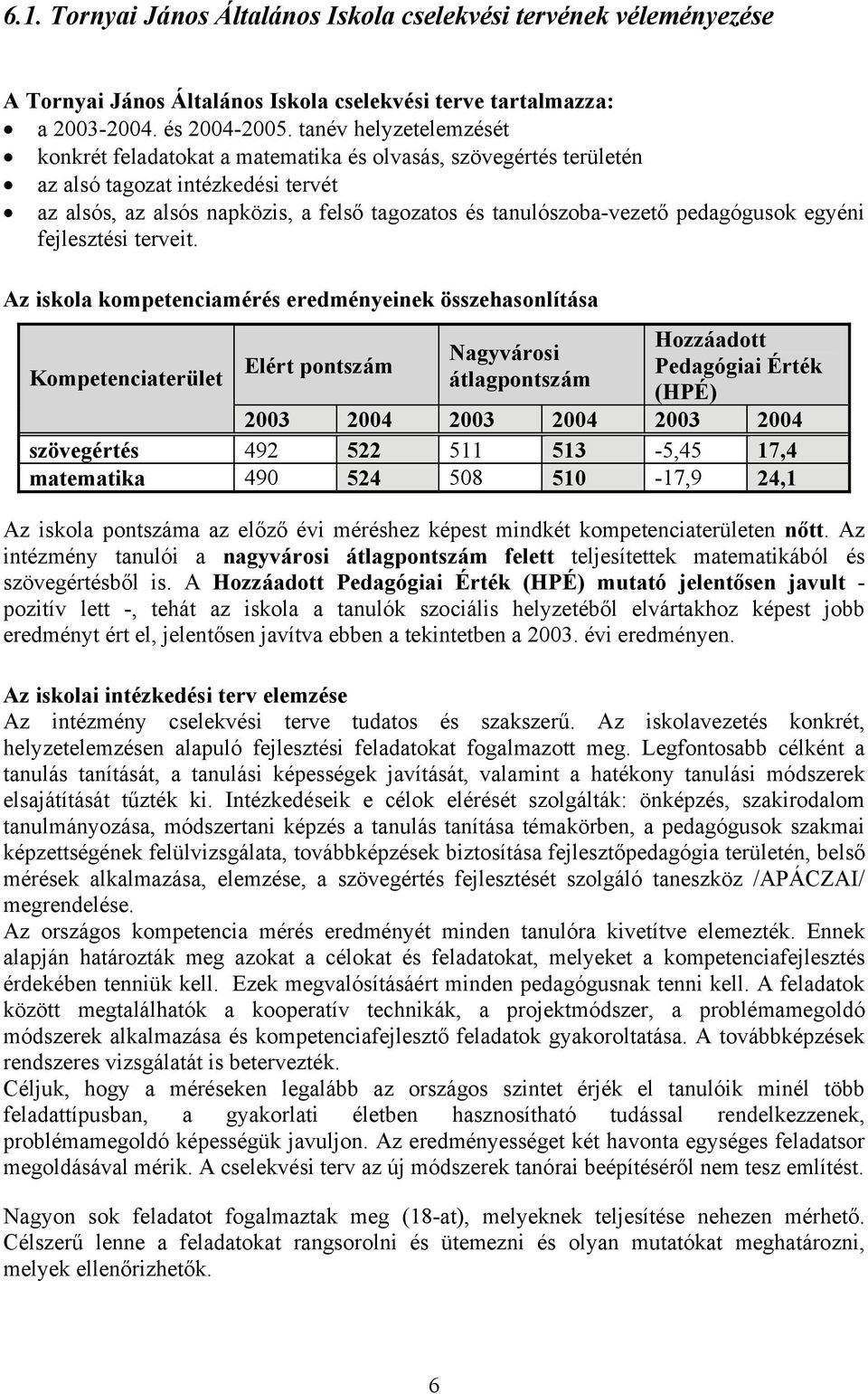 pedagógusok egyéni fejlesztési terveit.