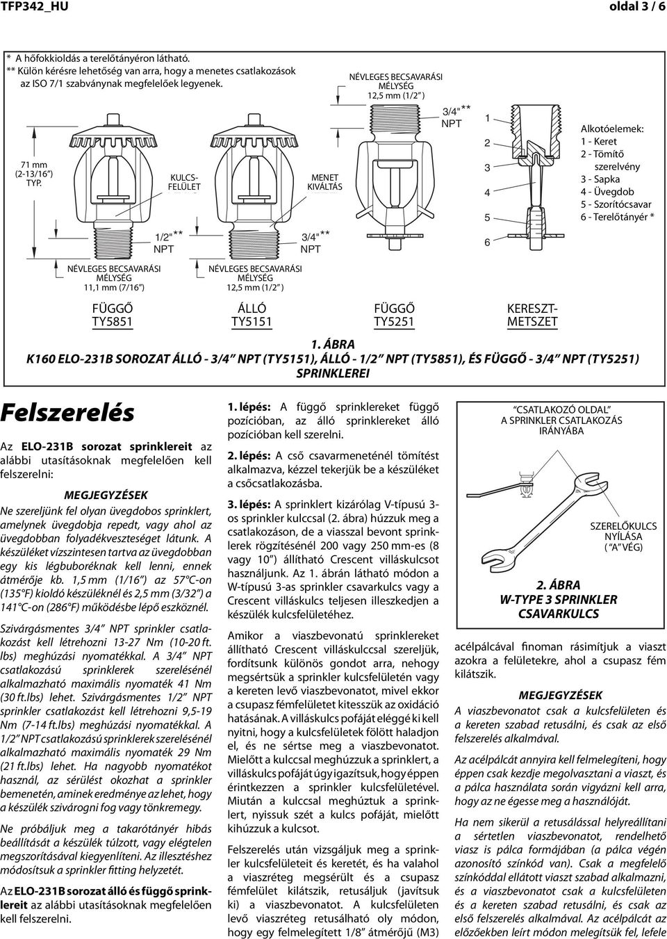 ** Pipe Külön ** Pipe thred kérre thred connections lehetőség vn rr, hogy menetes cstlkozások connections per per ISO ISO7/17/1 cn cn be be provided provided on on specil z ISO 7/1 szbványnk