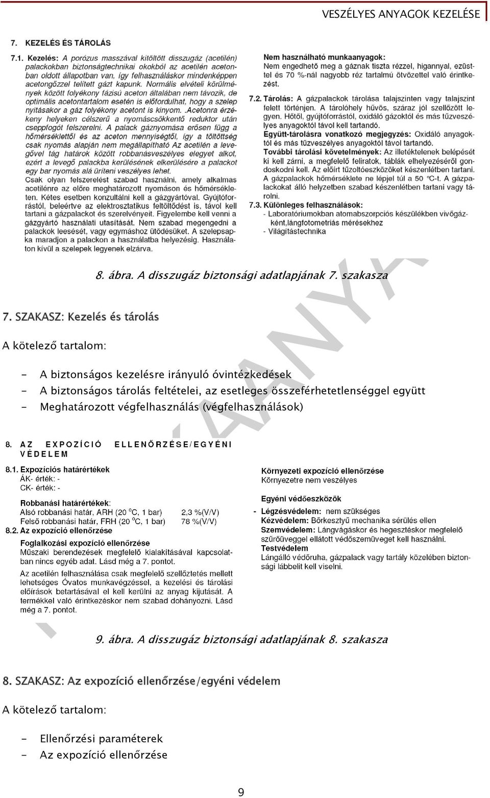 összeférhetetlenséggel együtt - Meghatározott végfelhasználás (végfelhasználások) 9. ábra.