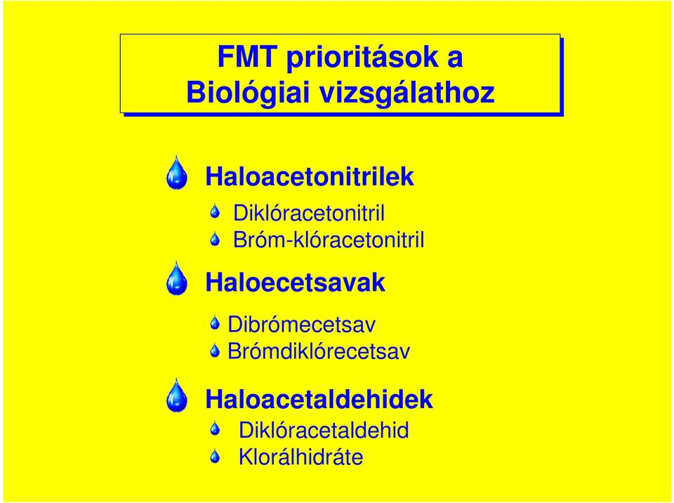 rész) Haloacetonitrilek Diklóracetonitril