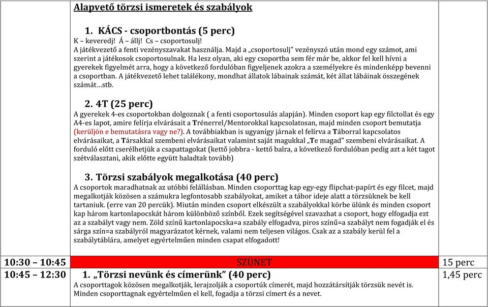 Ha lesz olyan, aki egy csoportba sem fér már be, akkor fel kell hívni a gyerekek figyelmét arra, hogy a következő fordulóban figyeljenek azokra a személyekre és mindenképp bevenni a csoportban.