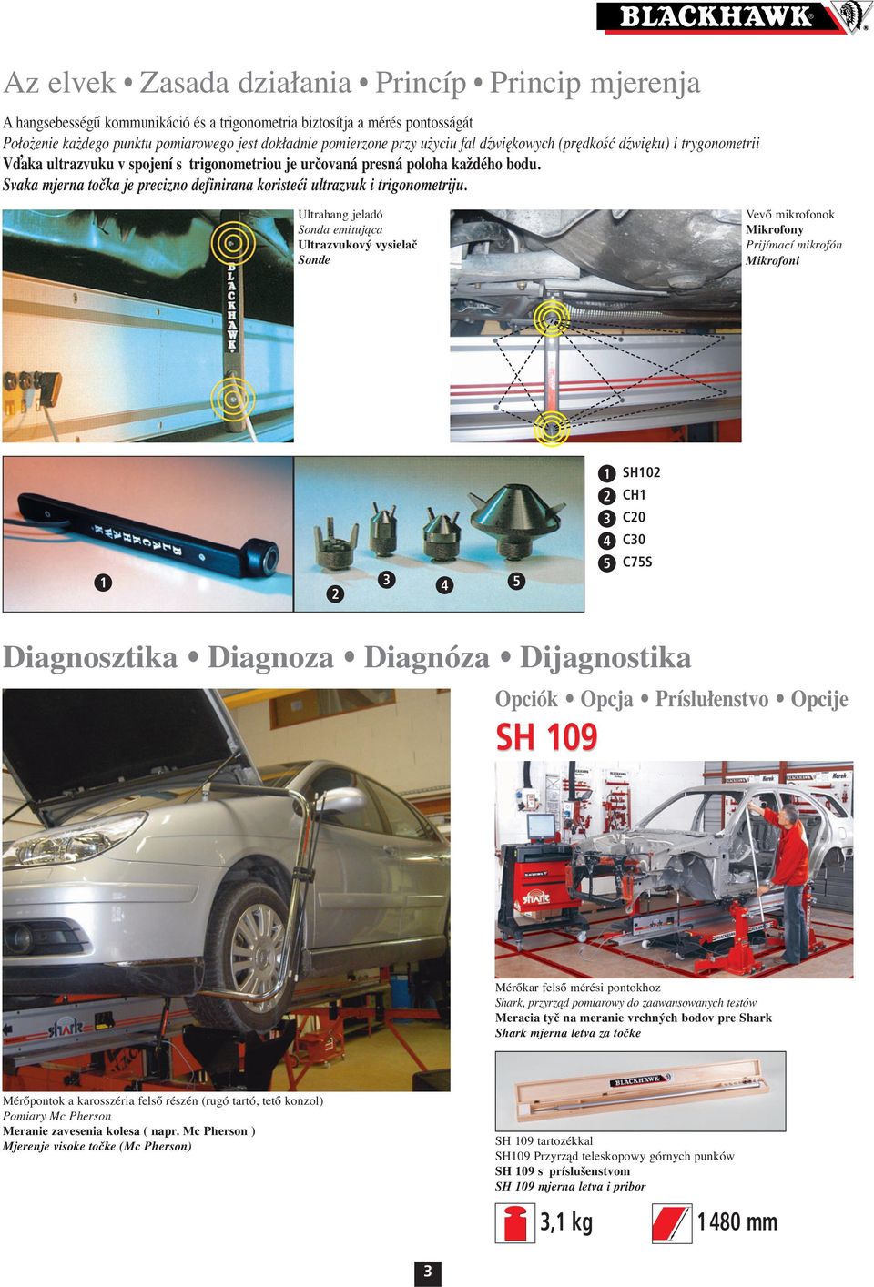 Svaka mjerna točka je precizno definirana koristeći ultrazvuk i trigonometriju.