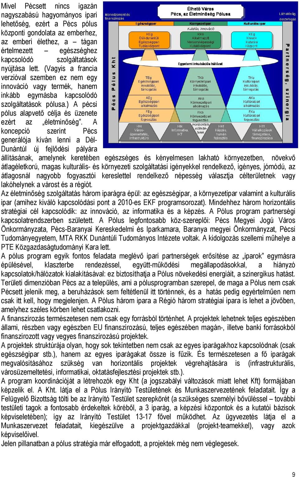 ) A pécsi pólus alapvető célja és üzenete ezért az életminőség.