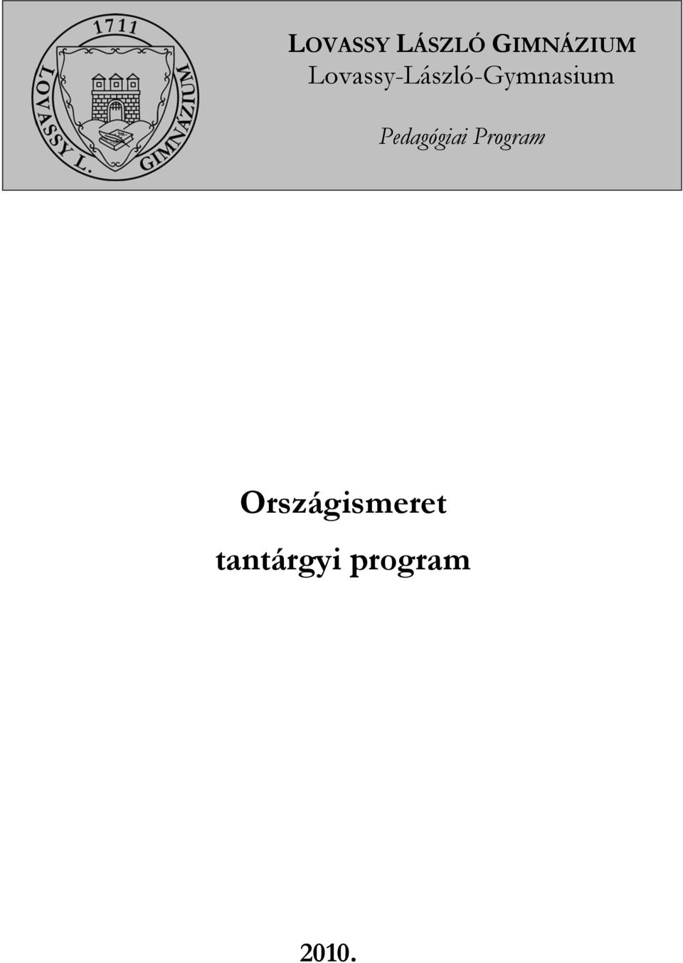 Pedagógiai Program