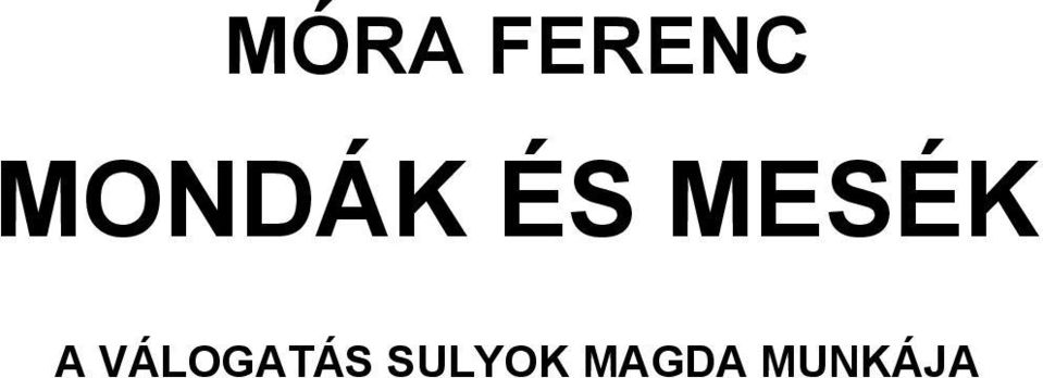 MESÉK A