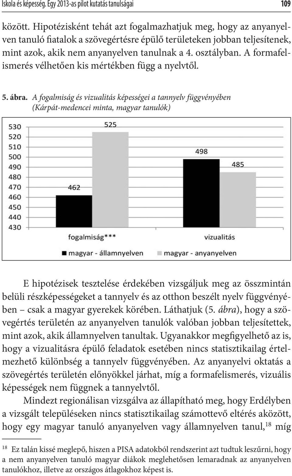 A formafelismerés vélhetően kis mértékben függ a nyelvtől. 5. ábra.