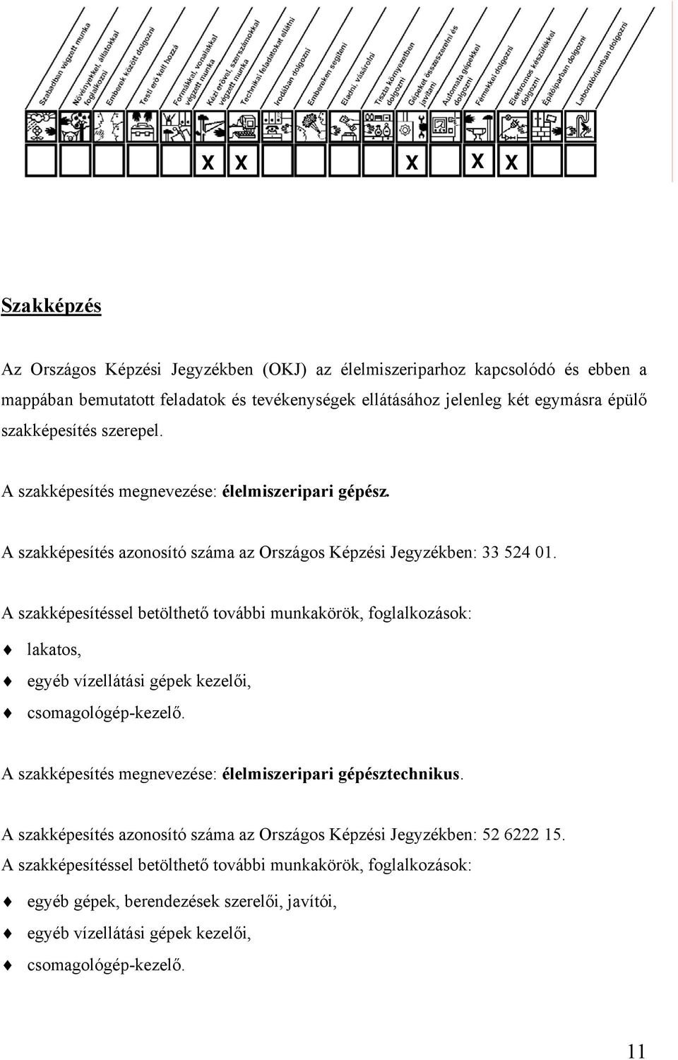 A szakképesítéssel betölthető további munkakörök, foglalkozások: lakatos, egyéb vízellátási gépek kezelői, csomagológép-kezelő. A szakképesítés megnevezése: élelmiszeripari gépésztechnikus.