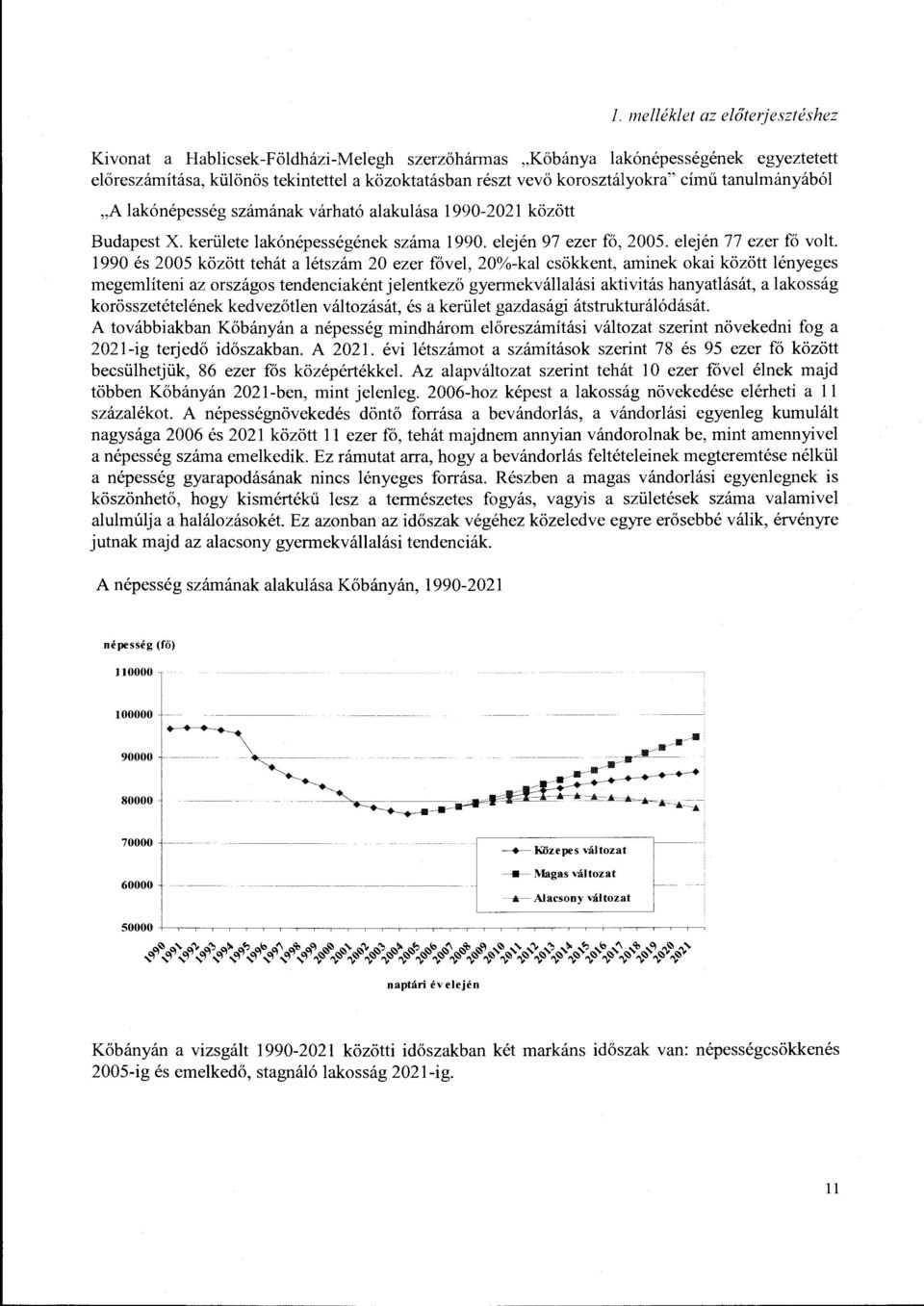 1990 és 2005 között tehát a létszám 20 ezer fővel, 20%-kal csökkent, aminek kai között lényeges megemlíteni az rszágs tendenciaként jelentkező gyermekvállajási aktivitás hanyatlását, a laksság