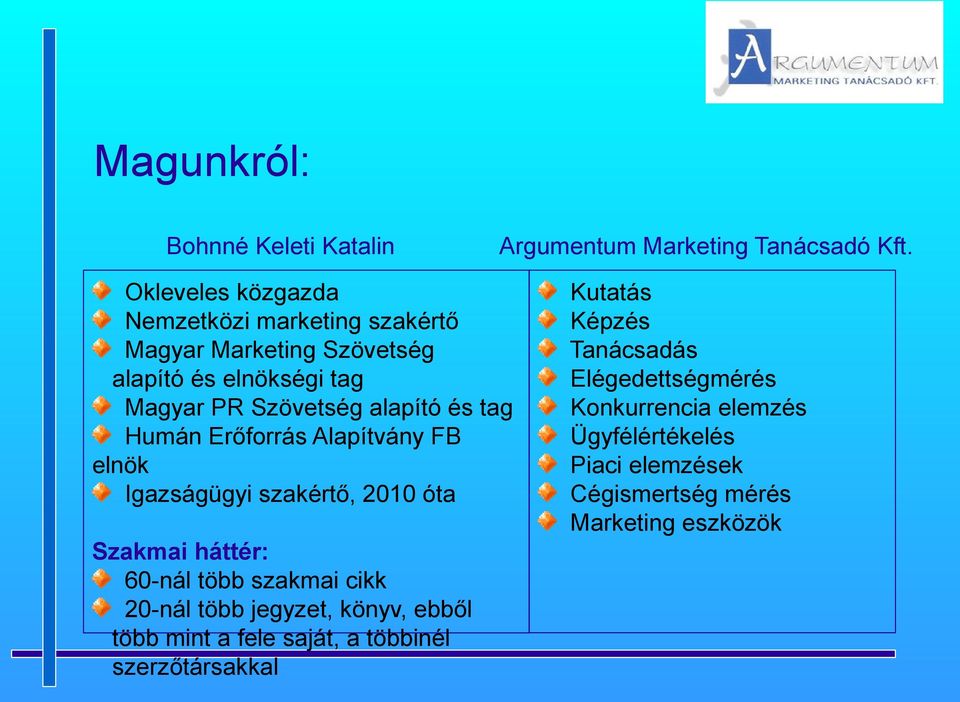 tag Humán Erőforrás Alapítvány FB elnök Igazságügyi szakértő, 2010 óta Szakmai háttér: 60-nál több szakmai cikk 20-nál több jegyzet,