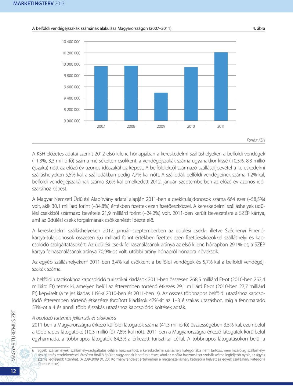 szálláshelyeken a belföldi vendégek ( 1,3%, 3,3 millió fő) száma mérsékelten csökkent, a vendégéjszakák száma ugyanakkor kissé (+0,5%, 8,3 millió éjszaka) nőtt az előző év azonos időszakához képest.