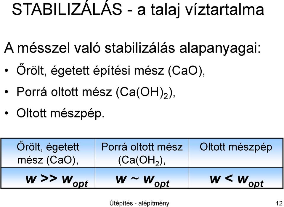 (Ca(OH) 2 ), Oltott mészpép.