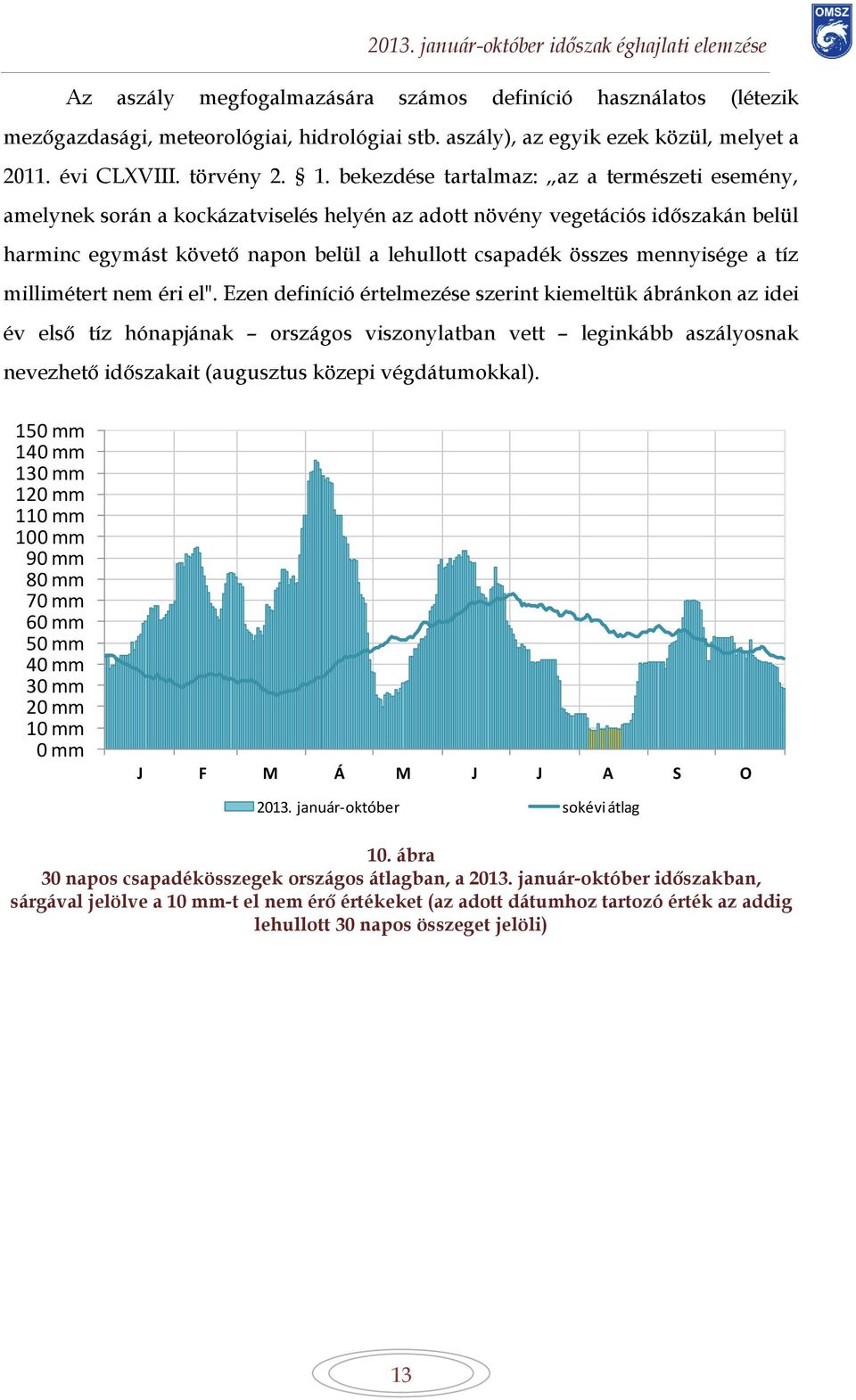 mennyisége a tíz millimétert nem éri el".